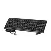 Pack clavier AZERTY noir + souris optique combo USB