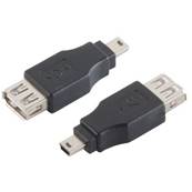 Adaptateur Mini USB 5 points mâle vers USB AF
