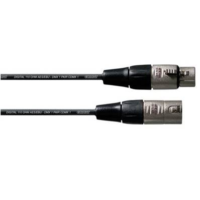 Cordon DMX 1 paire 0.22mm² XLR 3 pts M/F REAN - 10m