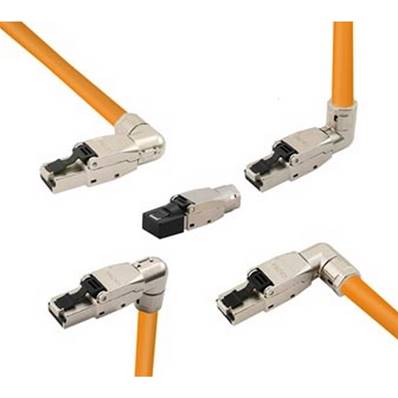 Fiche RJ45 Cat6A 5 positions, sans outil, câgle rigide et souple