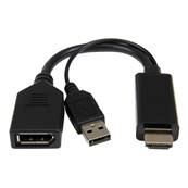 Adaptateur HDMI mâle /DisplayPort 1.2 Femelle Ultra HD 4K - 0.15 m