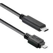 Cordon USB 2.0 (480 Mbps) type C vers micro USB type B M/M noir-1.80m