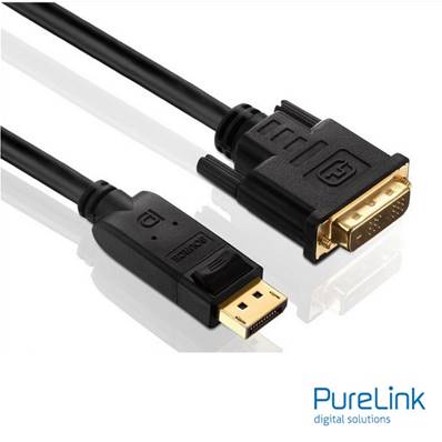 Cordon DisplayPort / DVI-D(18+1) souple - AWG28 -(1920x1200) -1m