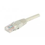 Cordon RJ45 cat.5e U/UTP 100 MHz gris 0.5m