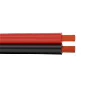 4030.4089 Câble HP méplat 2x0.75mm² PVC rouge/noir