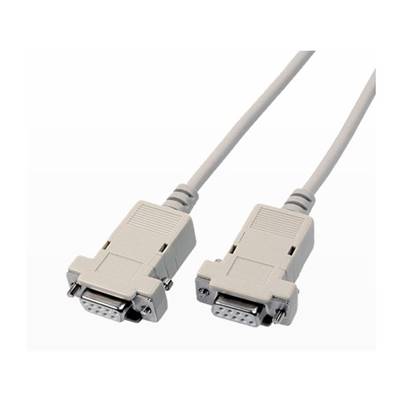 Cordon RS232 SUBD9 F/F Null Modem moulé (câblage croisé) - 5m