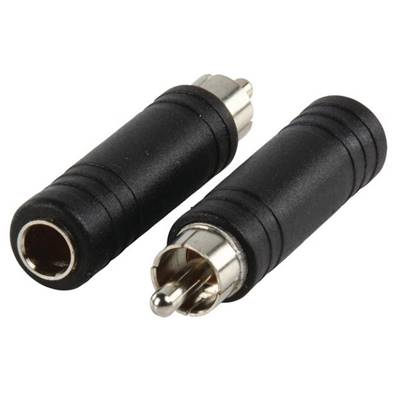 Adaptateur RCA mâle/Jack 6.35 mono femelle