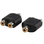 Adaptateur RCA femelle/2xRCA femelle