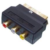 Adaptateur Péritel mâle vers 3xRCA femelle (audio in/vidéo in)