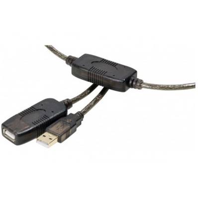 Rallonge amplifiée USB 2.0 (480 Mbps) type A M/F (max 40m) - 20m