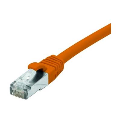 Cordon RJ45 cat.6a S/FTP 500 MHz LSOH snagless orange 0.5m