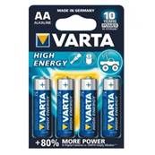 Pile alcaline Varta LR06-AA 1.5V (blister de 4)