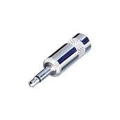 NYS226 Fiche jack 3.5mm mâle mono métal pour câble ø 4mm