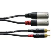 Cordon 2 RCA or vers 2 XLR M/M REAN - 3m