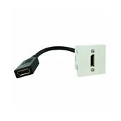 Plastron 45x45 DisplayPort 1.2 F/F - 0.2m