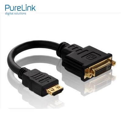 Cordon adaptateur DVI-D F (24+1) vers HDMI M - 0.10m