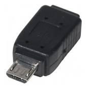 Adaptateur monobloc mini USB 5 pts F vers micro USB B M