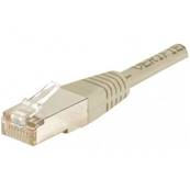 Cordon RJ45 cat.5e F/UTP 100 MHz croisé gris 2m