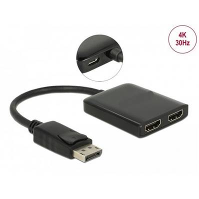 Convertisseur DisplayPort 1.2 vers 2 sorties HDMI 4K 30Hz