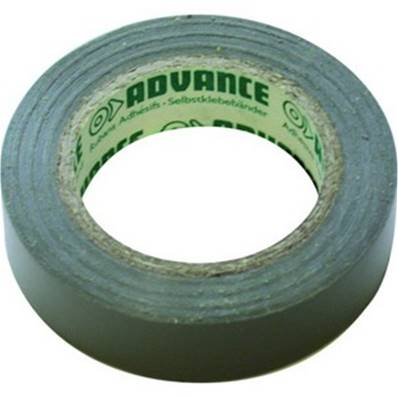 10 rubans isolant électrique Advance AT7 15 mm x 10 m gris