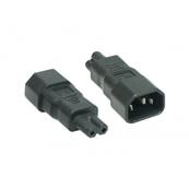 Adaptateur secteur 2.5A IEC C14 mâle/IEC C7 femelle