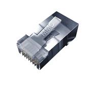 Fiche RJ45 CAT6A blindée insert intégré câble rigide/souple 